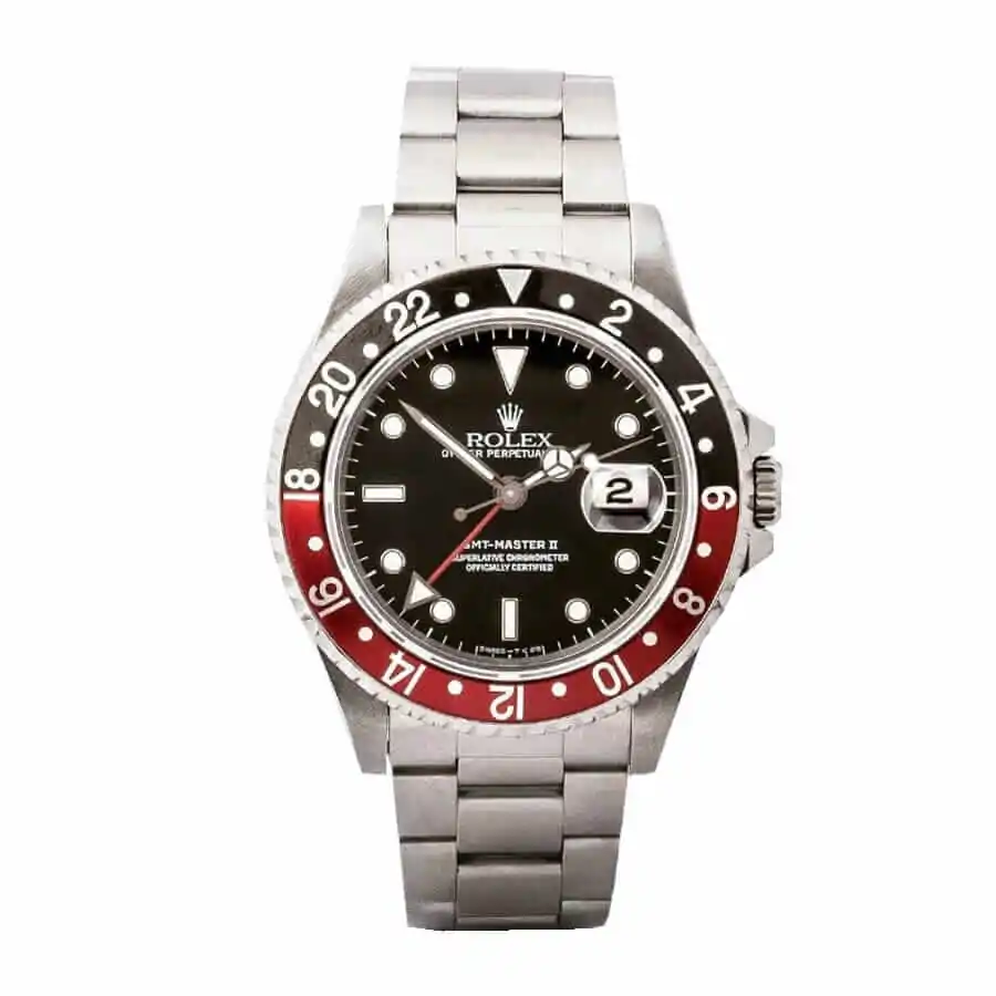 Rolex GMT-Master II Red & Black Bezel Black Dial Coke 16710 ---Super Clone